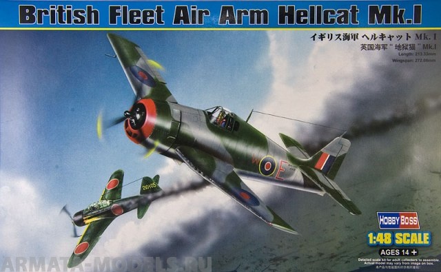 80360 Самолет British Fleet Air Arm Hellcat Mk.I Hobby Boss