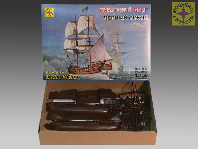 115003 Корабль пиратский бриг Черный сокол Моделист