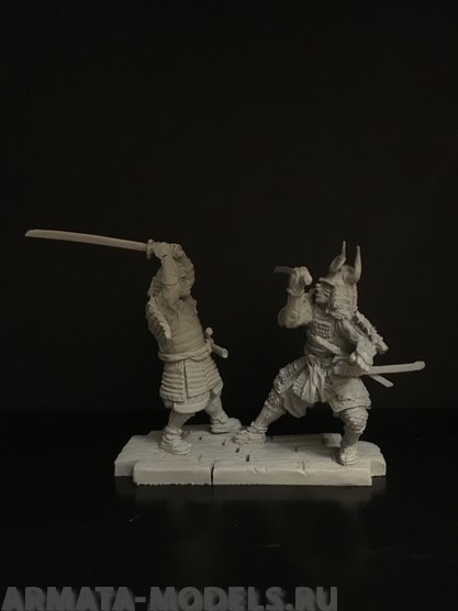 564ТБ Диорама, дерущиеся самураи Три Богатыря