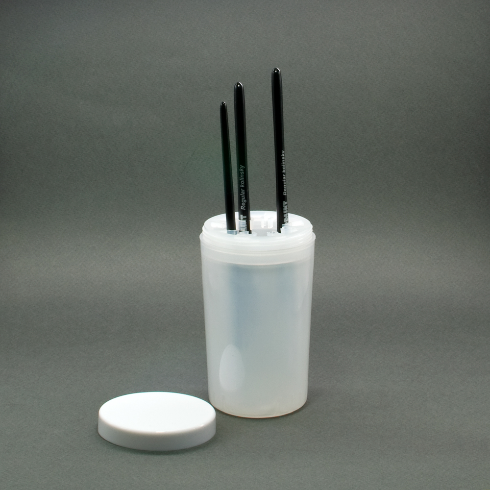 A10603IRP Стакан для мытья кистей, белая крышка