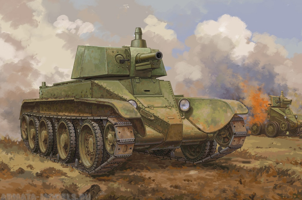 84517 Танк Soviet D-38 Tank Hobby Boss