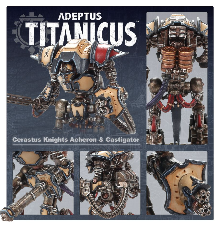 400-37GW Набор Адептус Титаникус. Рыцари Церастус: Ахерон и Кастигатор (Adeptus Titanicus: Cerastus Knights Acheron & Castigator)
