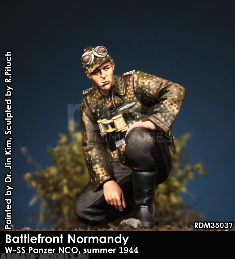 RDM35037 Фигура немецкого содата W-SS Panzer NCO, summer 1944 RADO MINIATURES