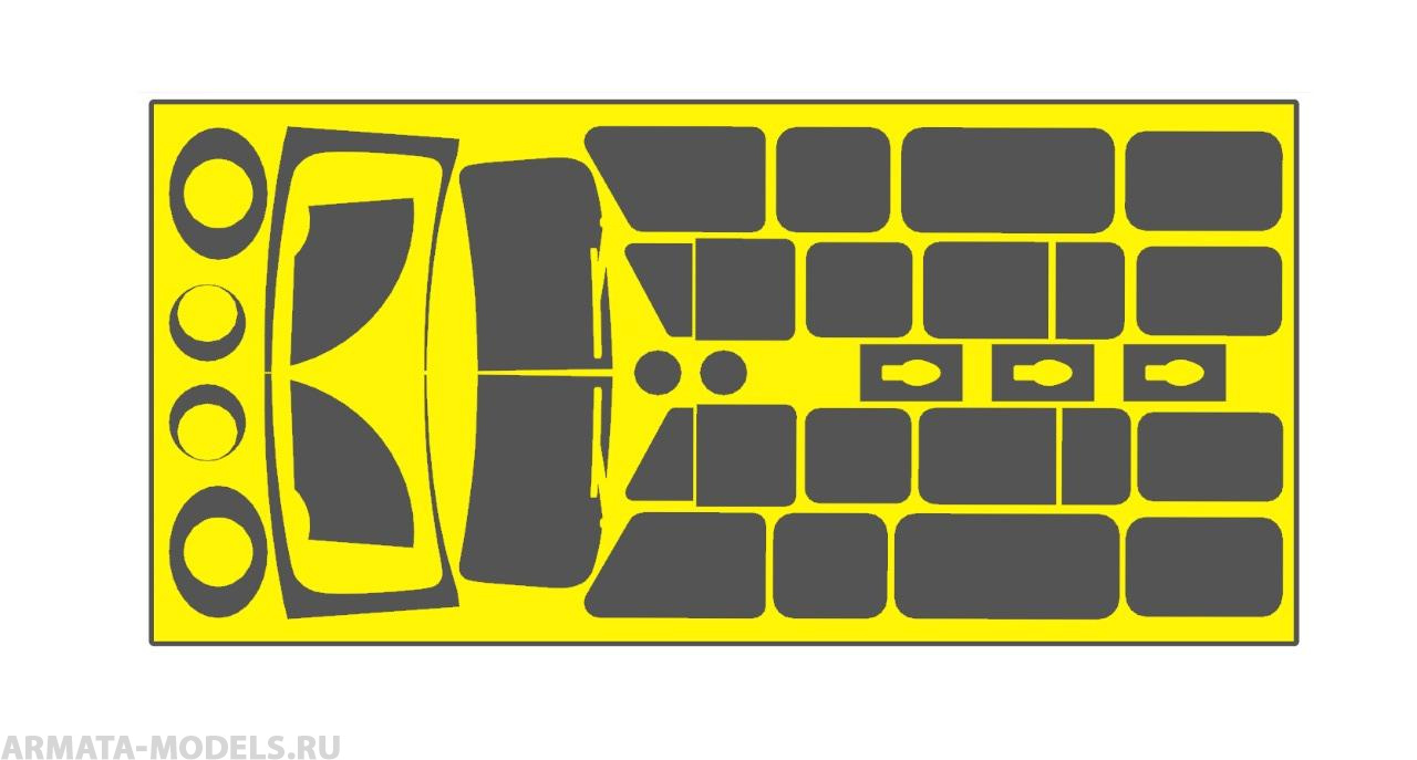 AM43104 Маска окрасочная для УАЗ Буханка Звезда