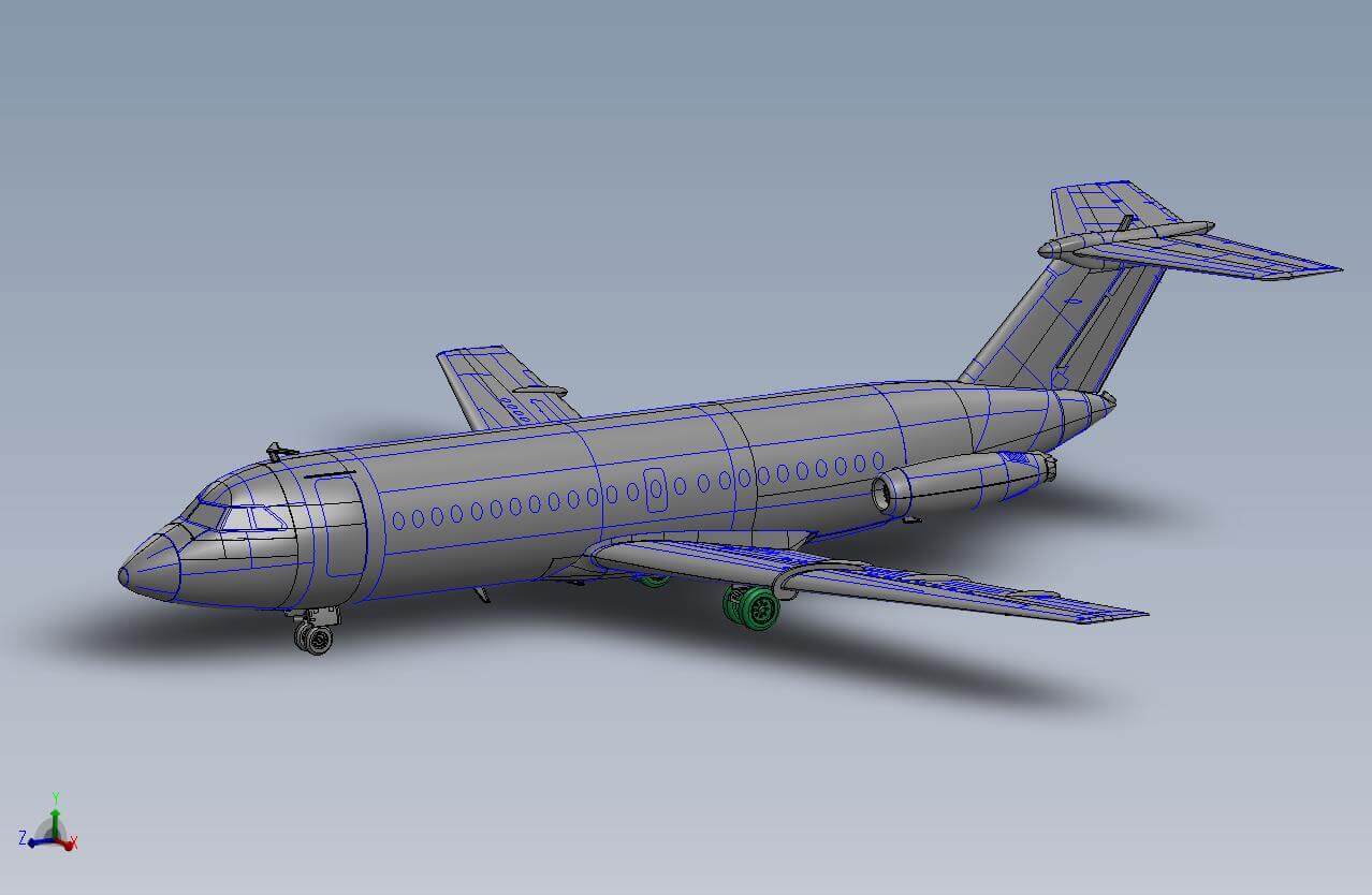 ЕЕ144143_4 Авиалайнер BAC 1-11-200 KLM Восточный экспресс