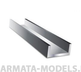 EVG268 Швеллер пластиковый 7,9х2,4 мм, 3 шт/уп.