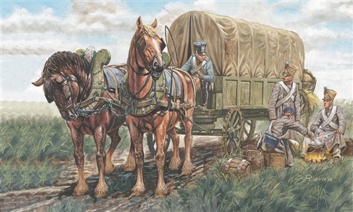 6886ИТ Французская повозка Italeri