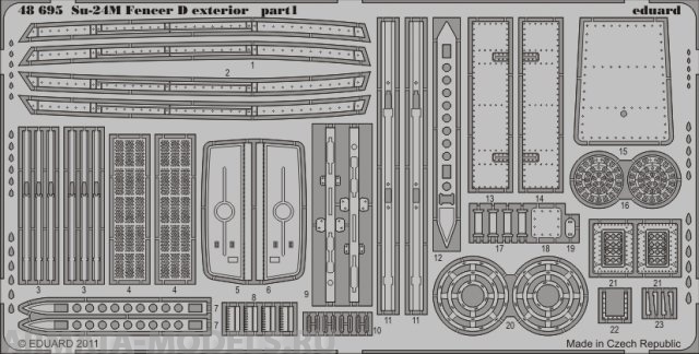 48695 Фототравление Su-24M Fencer D exterior