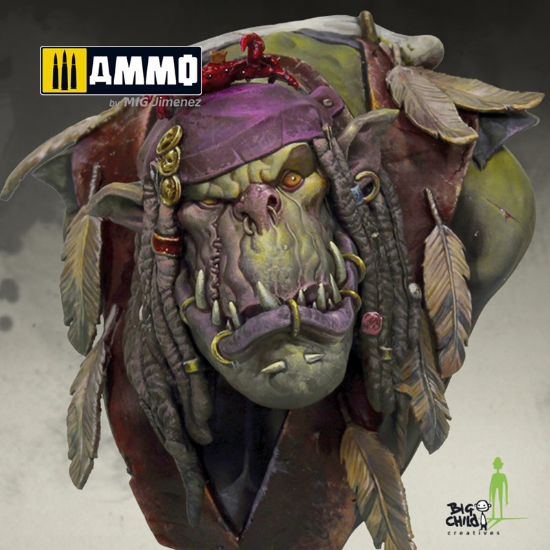 BCBSBU0001 Бюст Papa Jambo the Mighty Shaman BIG CHILD