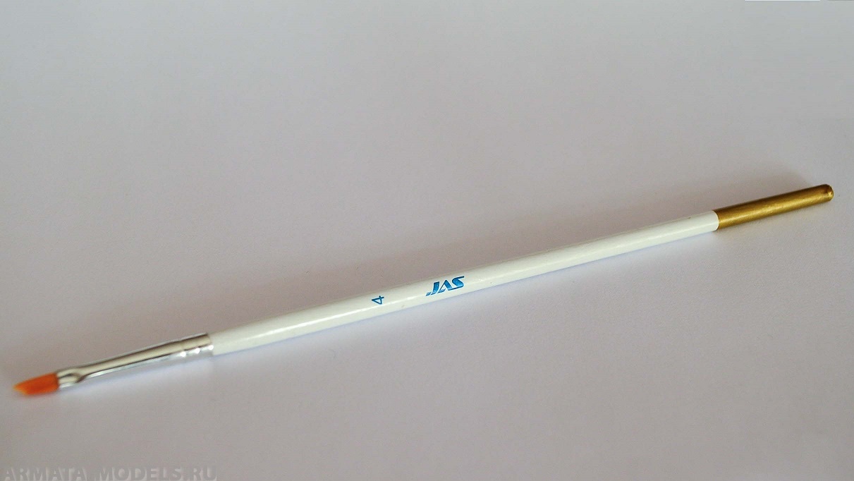 3634 Кисть из синтетического волоса, ретушная № 4