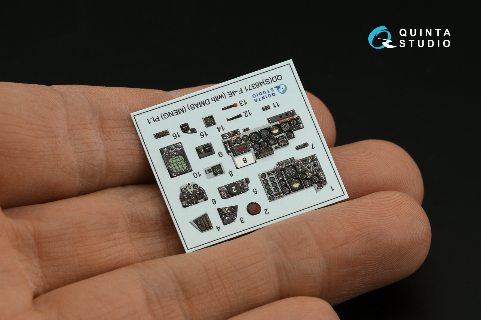 QD48371 3D Декаль интерьера кабины F-4E c DMAS (Meng)