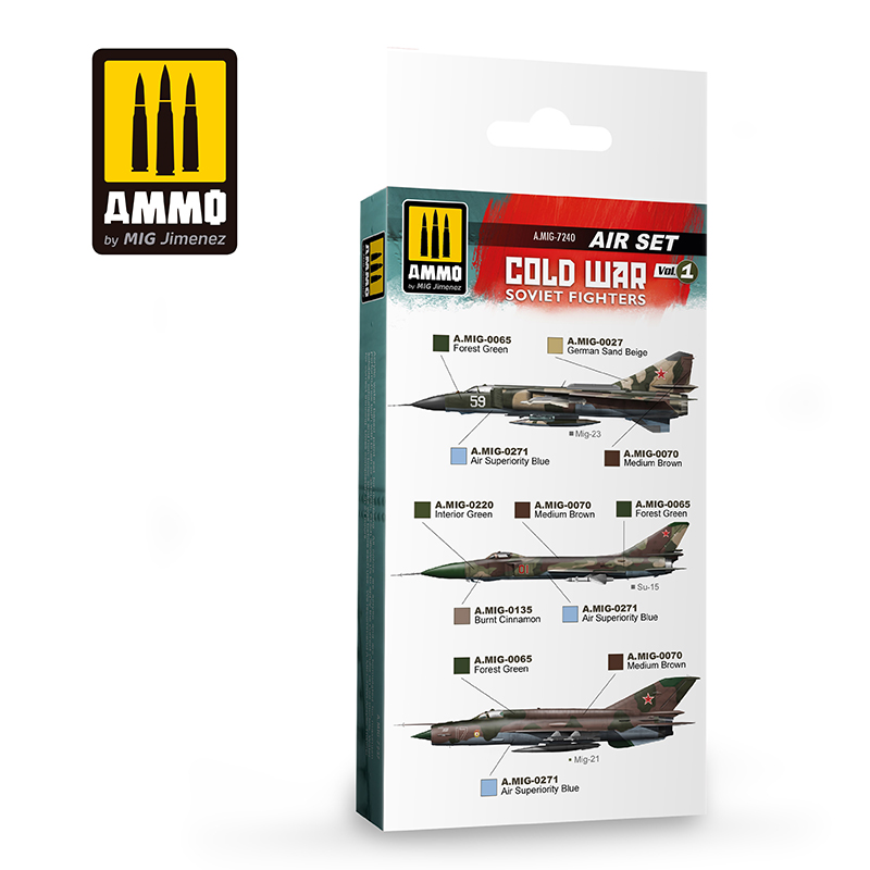 AMIG7240 Набор красок Cold War Soviet Fighters Colors