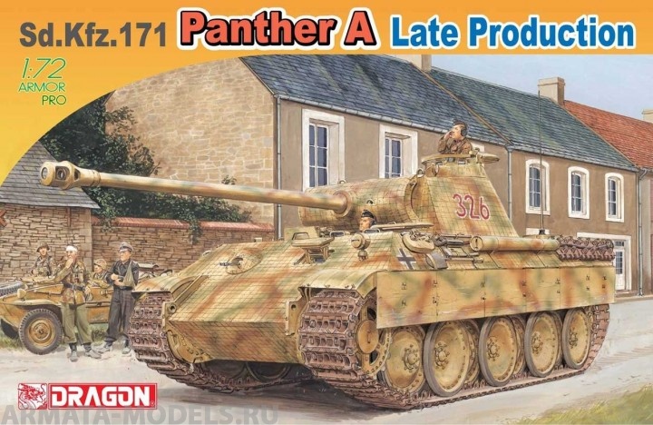 7505Д ТАНК PANTHER Ausf.A ПОЗДНИЙ Dragon