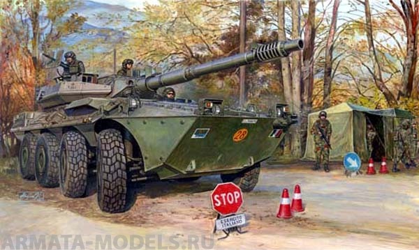 00387 САУ В1 Центауро (поздняя версия)  Trumpeter