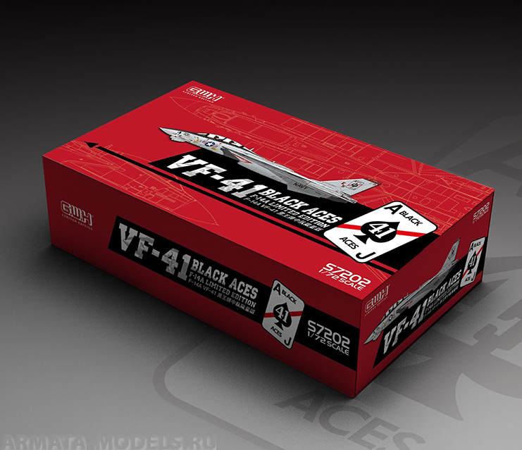 S7202 US Navy F-14A VF-41 Black Aces Great Wall