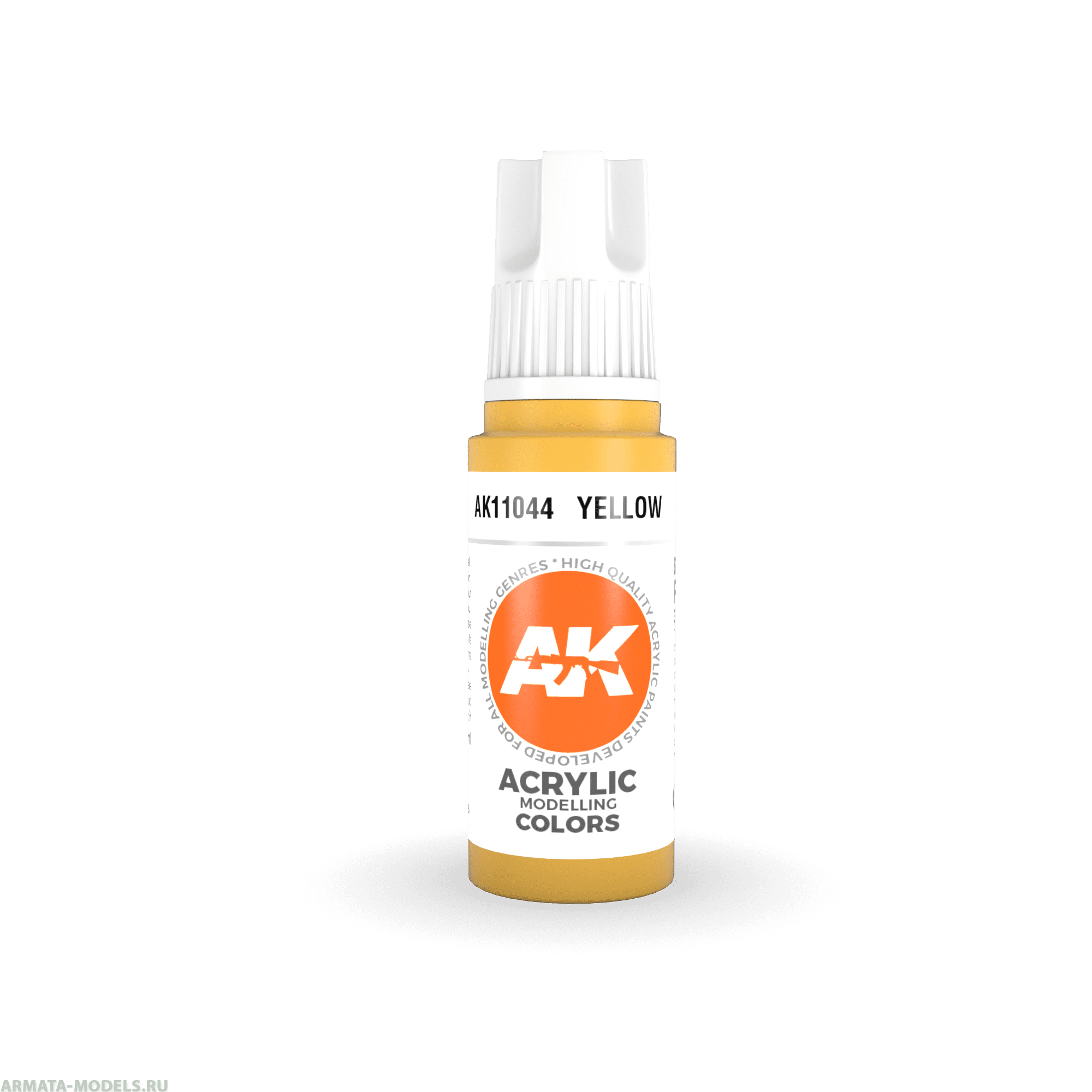 AK11044 Краска акриловая Yellow 17ml