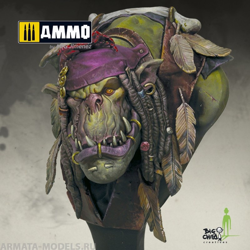 BCBSBU0001 Бюст Papa Jambo the Mighty Shaman BIG CHILD