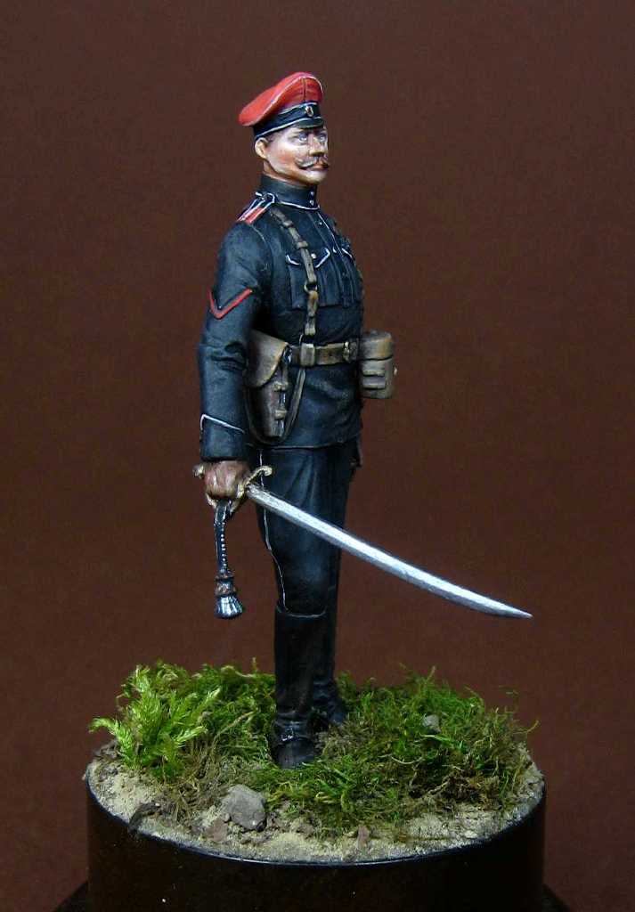 CHM-54087(M). Офицер Вооруженных Сил Юга России, 1919-20 гг. 54 мм. Материал – белый металл Chronos Miniatures