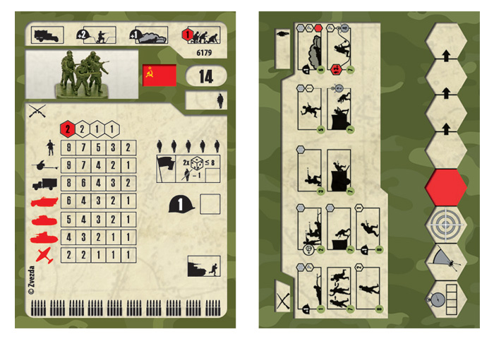 Набор фигурок 6179 Советская кадровая пехота 1941-1942 Звезда