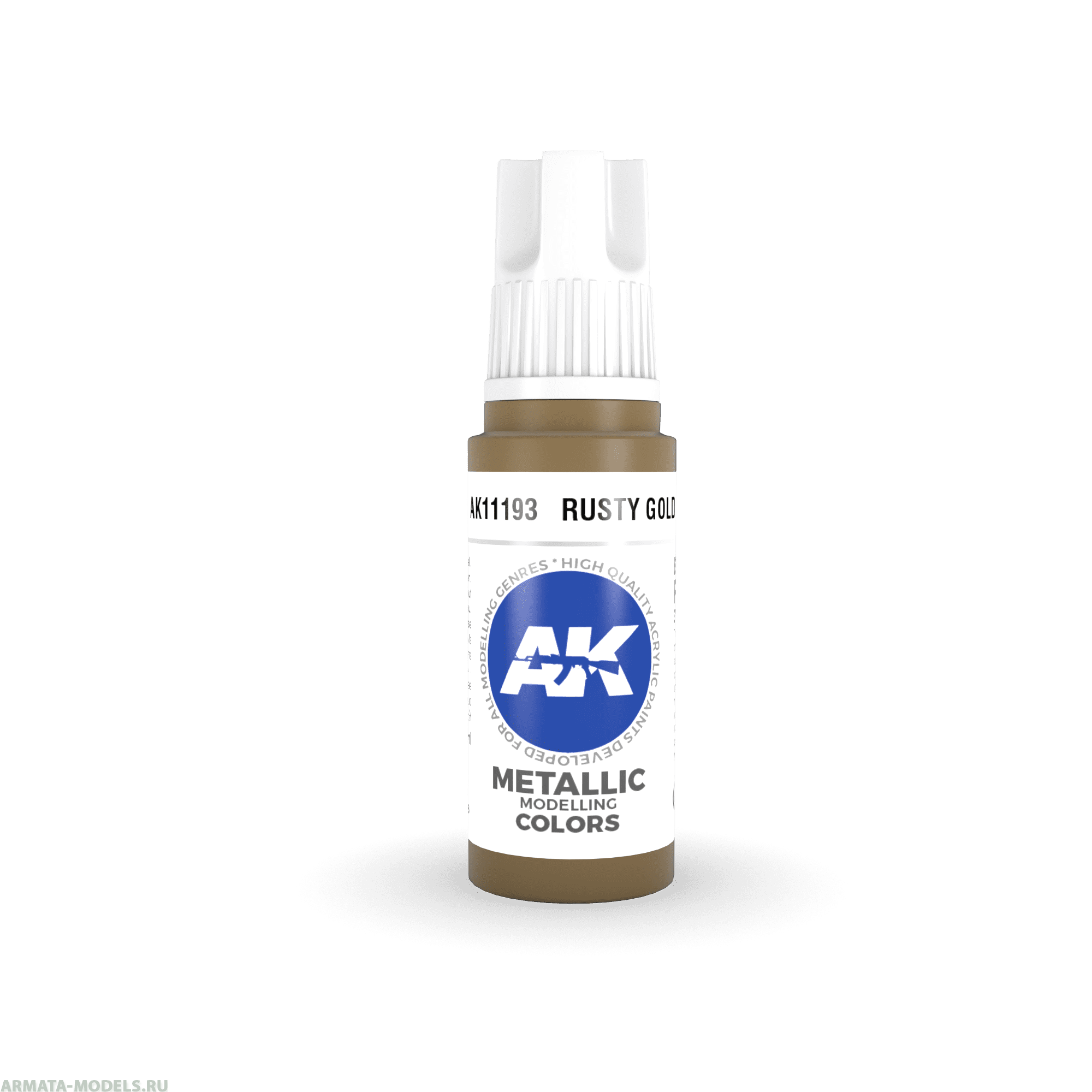 AK11193 Краска акриловая Rusty Gold 17ml
