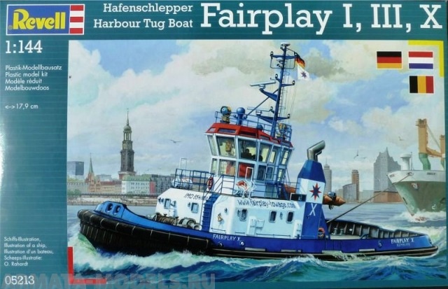 05213 Буксир портовый Fairplay I, III, X, XIV Revell