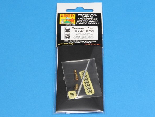 ABR-35-L-107-  Дополнения для  German 3,7cm Flak 42 Barrel для Italeri/ универсальный набор 1/35