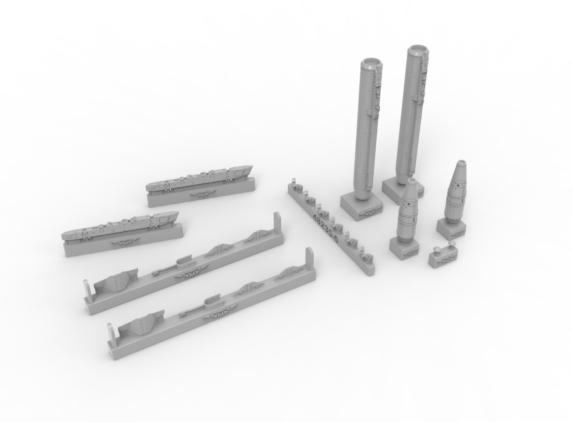 48235-1TMP НЕУПРАВЛЯЕМАЯ РАКЕТА С-25 Л Temp Models