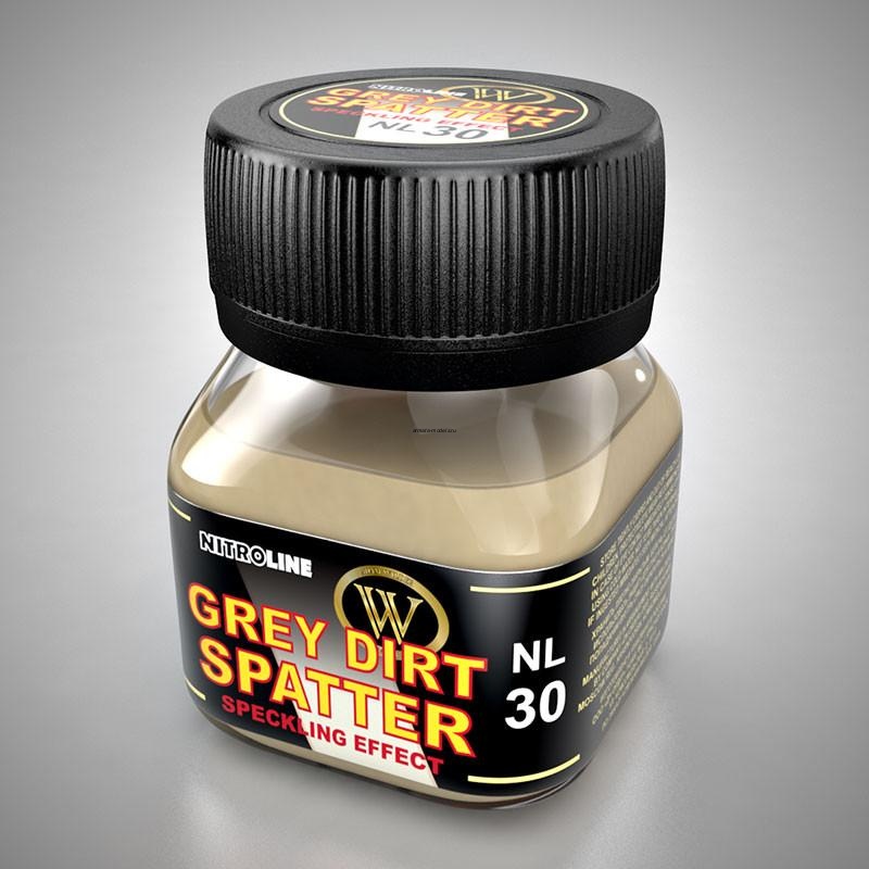 NL-30 Жидкая брызги серой грязи. спеклинг эффект