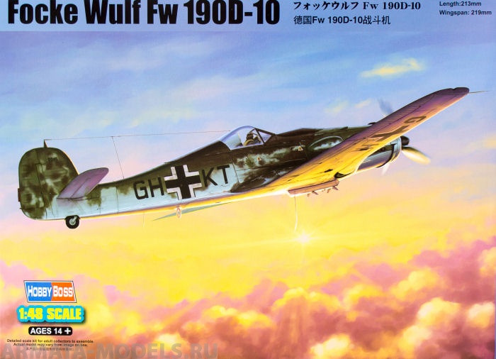81717 Самолет Focke-Wulf FW190D-10 Hobby Boss