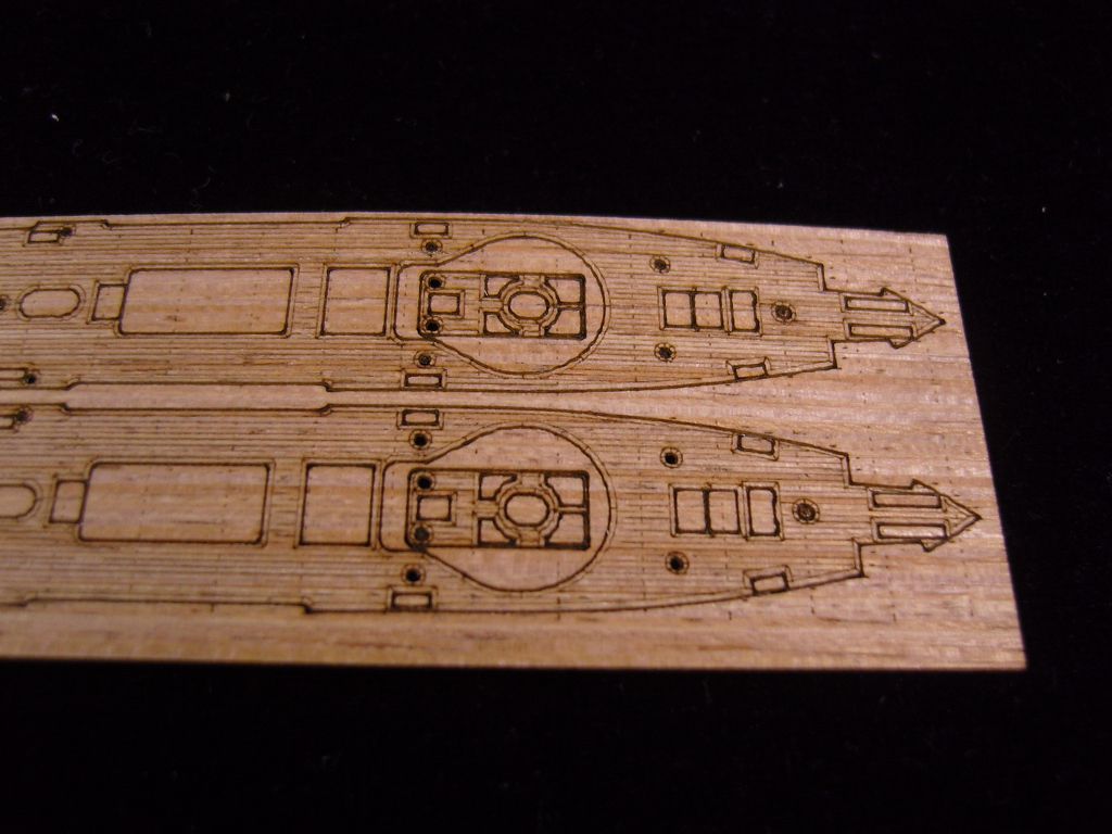 AW20059 Деревянная палуба для Imperial Chinese Navy 'Tsi Yuen'