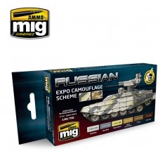 AMIG7162 Ammo Mig Набор акриловых красок RUSSIAN EXPO CAMOUFLAGE SCHEME