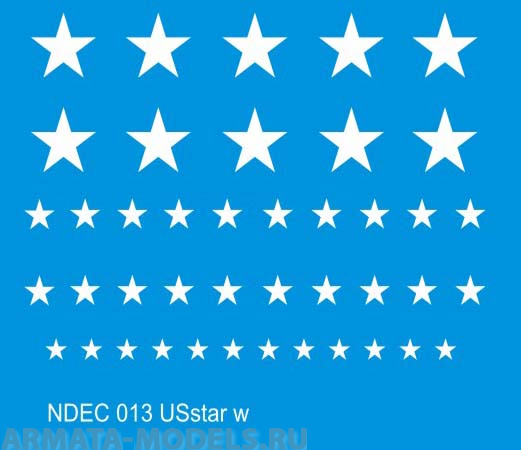 NDEC013 Звезды для американской БТТ времен вьетнамской войны