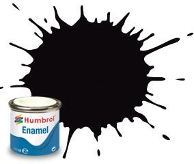 AA6392 Краска эмалевая No 201 Черный - Металик  Tinlet No 1 (14ml)
