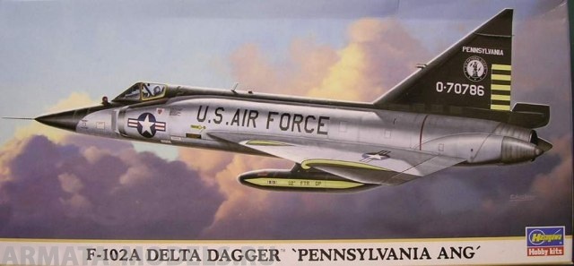 00891 Самолет F-102A DELTA DAGGER (PENNSYLVANIA ANG) Hasegawa
