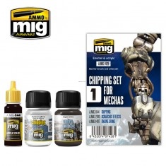 AMIG7428 Ammo Mig Набор для создания реалистичных эффектов CHIPPING SET FOR MECHAS