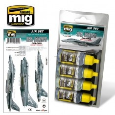 AMIG7201 Ammo Mig Набор акриловых красок USN SET 1: FROM 80’S TO PRESENT