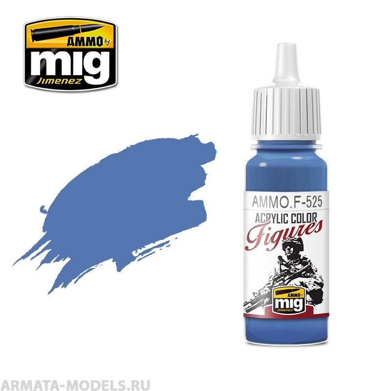 AMMOF525 Ammo Mig Краска акриловая MEDIUM BLUE
