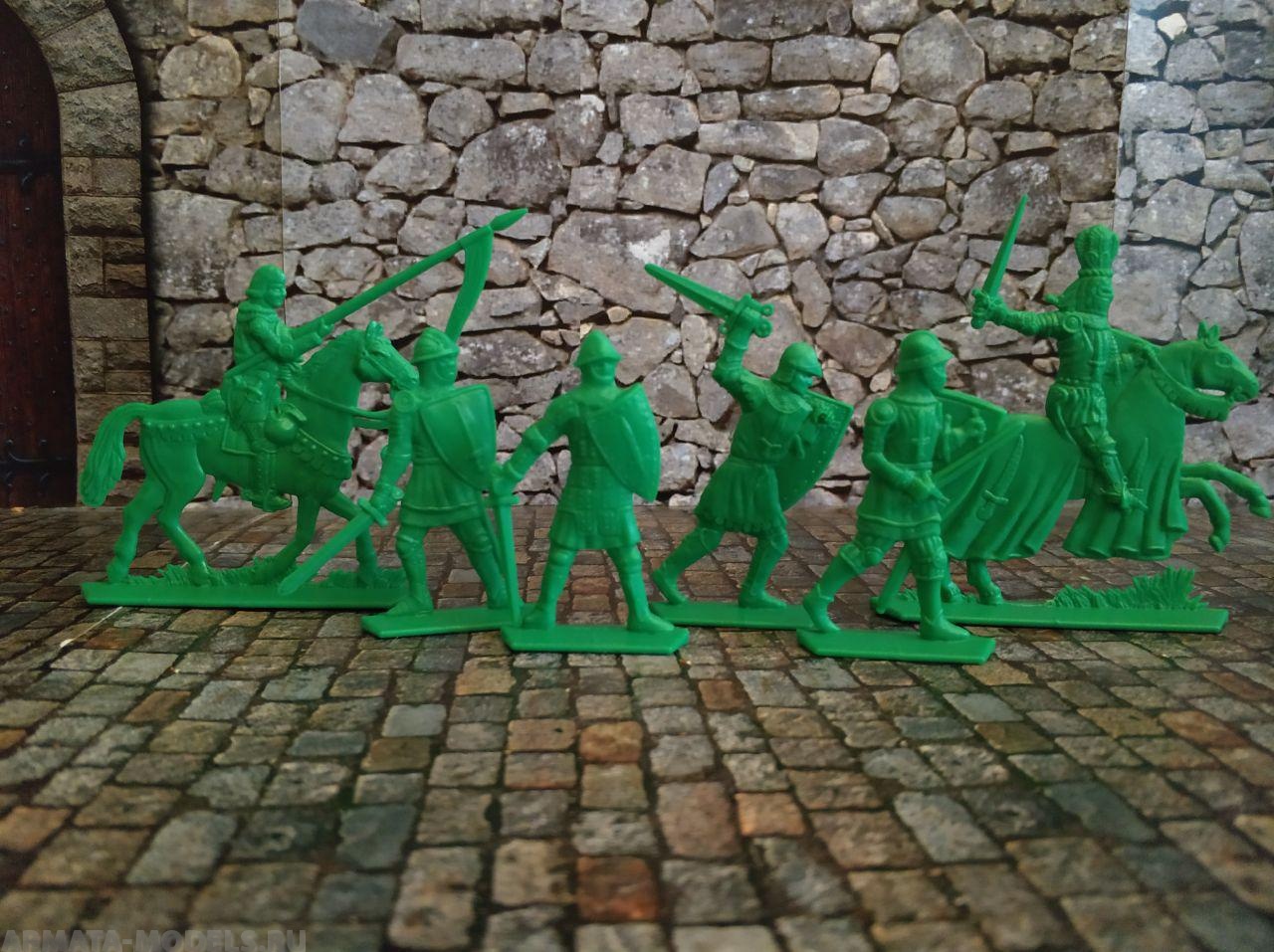 WAB005Green Набор фигур Барон Хладомир и его люди (зеленый) Воины и Битвы