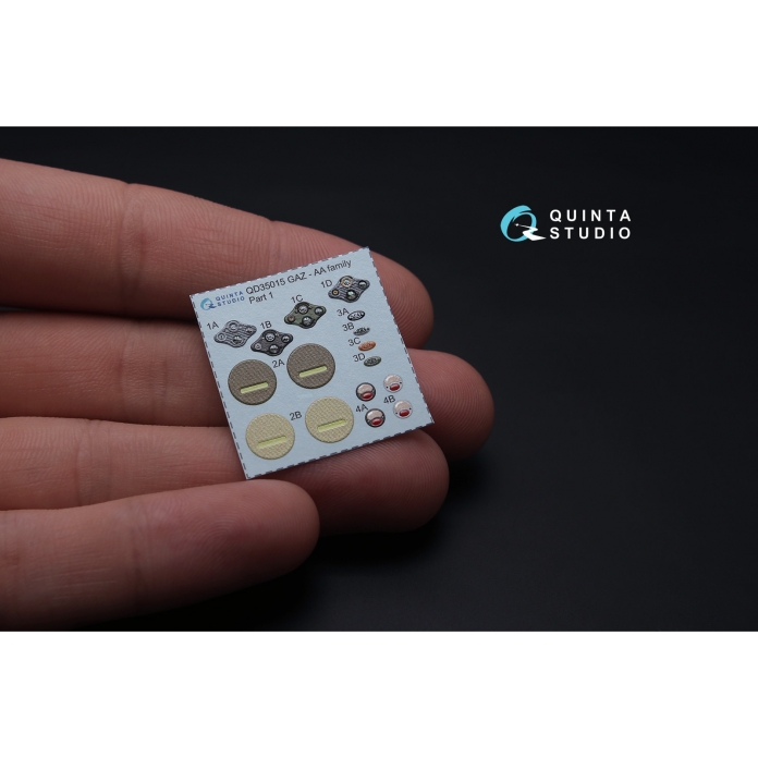 QD35015 3D Декаль интерьера кабины для семейства ГАЗ-АА/ААА (для любых моделей)