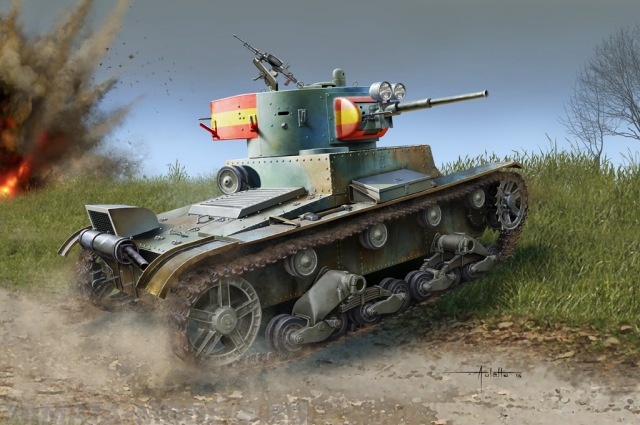 83810 Танк Soviet T-26 Light Infantry Tank Mod.1936/1937 Hobby Boss