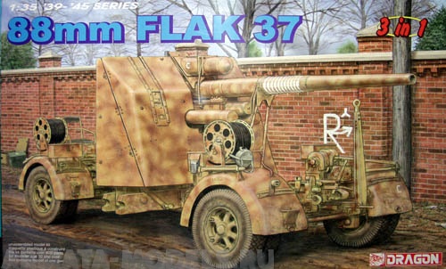 6287 Немецкое 88-мм зенитное орудие FLAK 37 Dragon
