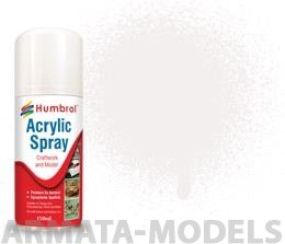 AD6022 Краска акриловая No 22 Белый глянец - Modellers Spray 150 ML