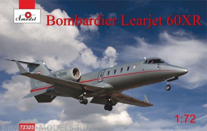АМ72325 Самолет Bombardier Learjet 60XR Vista Jet Amodel