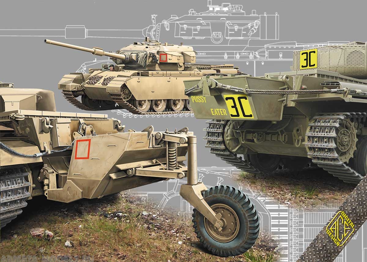 ACE72428 Британский танк Long Range Centurion ACE