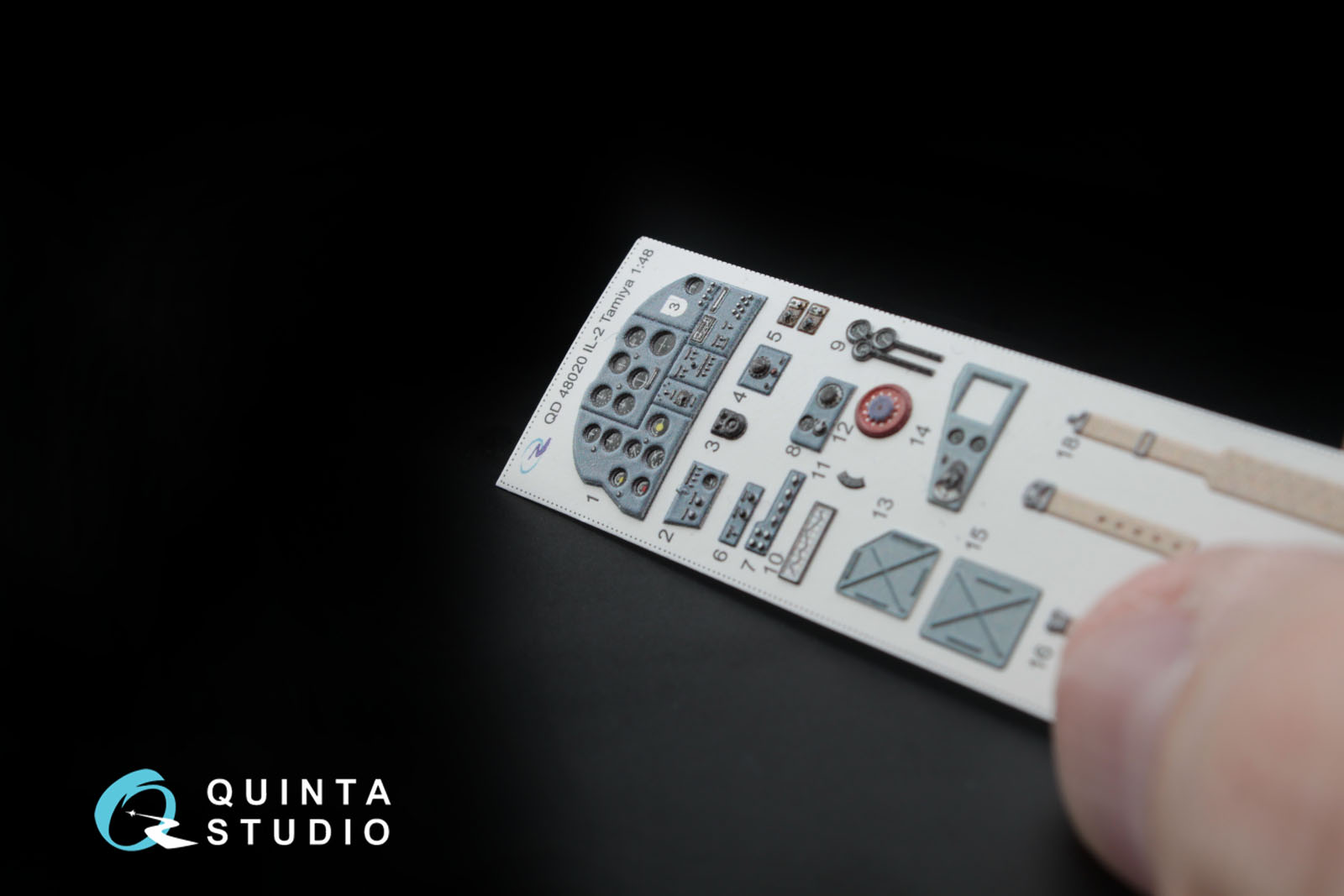 QD48020 1:48 3D Декаль интерьера кабины  Ил-2 (для модели Tamiya)