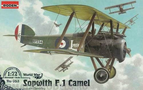 Rod053 Самолёт SOPWITH F.I CAMEL (W/ BENTLEY) Roden