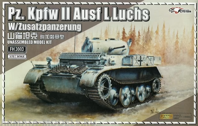 FH3003 Танк Pzkpfw II Ausf L Luchs ( w /Zusatzpanzerung) FlyHawk