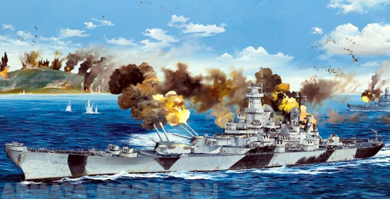 03706 Корабль  USS Iowa BB-61 Trumpeter