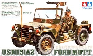 35123 Американский автомобиль M151A2 Ford Mutt (варианты сборки-армейский и морской) с пулеметом М60 и водителем.