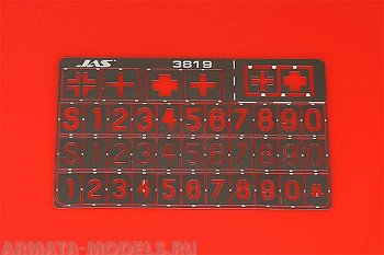 3819J Трафарет Опознавательные знаки немецких танков, 2 МВ, 1/35